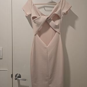 TFNC Pink Cut-Out Dress